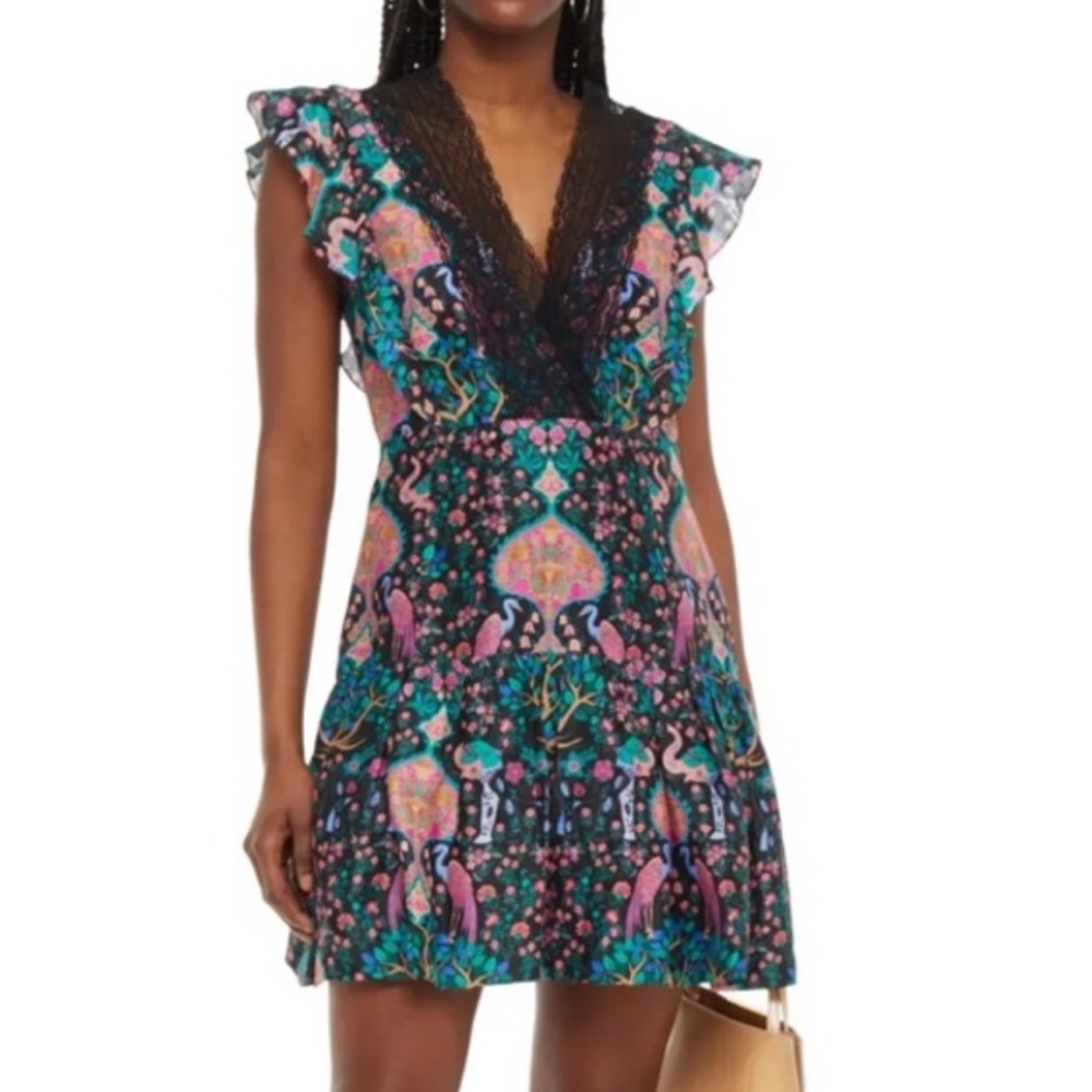 Sandro Iveane Floral Mini Dress Size 36/4‎ - Picture 12 of 12